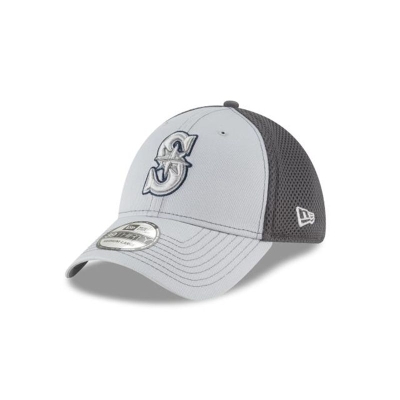 Seattle Mariners Gorra | New Era MLB Grayed Out Neo 39thirty Stretch Fit Cap Mexico - Grises